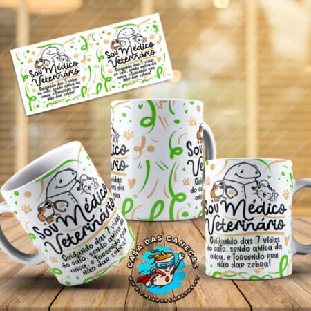 Caneca Profissões - Veterinária/o
