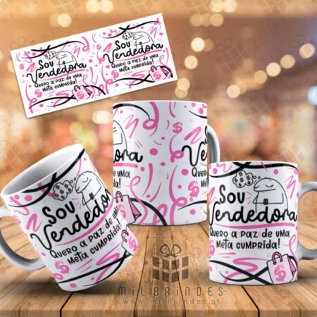 Caneca Profissões - Vendedor ou Vendedora