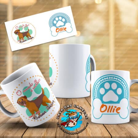 Caneca Raças de Cães com nome - Border Terrier