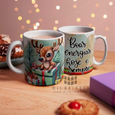 Caneca Natal Rena Fofa - Modelo 8