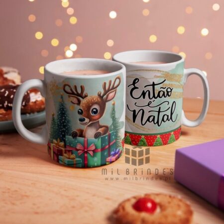 Caneca Natal Rena Fofa - Modelo 9