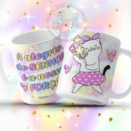 Caneca Versículos Fofinhos - A alegria do Senhor