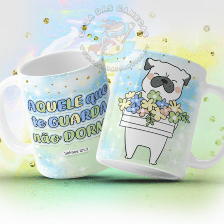 Caneca Versículos Fofinhos - Aquele que te guarda não dorme