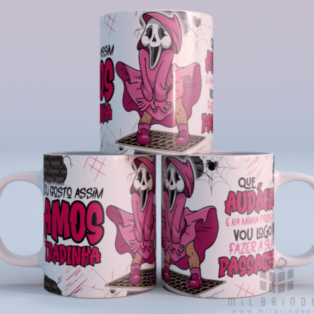 Caneca Amostradinho Gosto assim - Em Rosa ou Preto