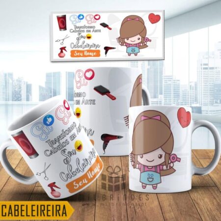 Caneca Profissões - Cabeleireira