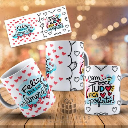 Caneca Com você tudo fica perfeito 2